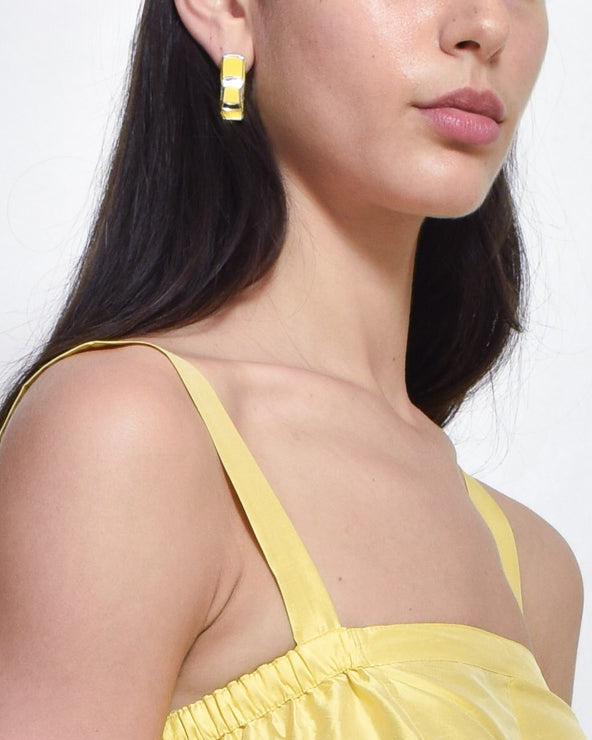 Yellow Traffic Jam Earrings